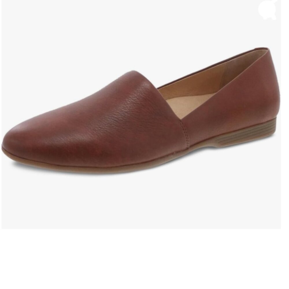 FOWT Brown Closed Almond Toe Pumps Solid Color Loafer Flats Slip On Cozy Shoes